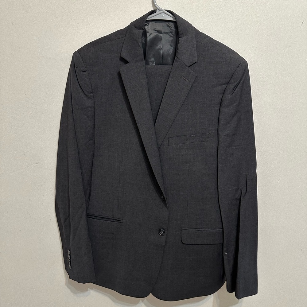 Calvin Klein Black Sport Coat with Notched Lapel